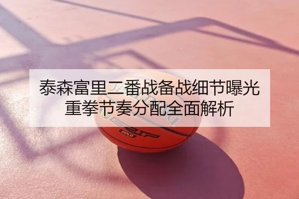 泰森富里二番战备战细节曝光 重拳节奏分配全面解析